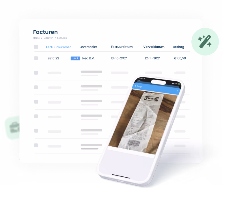 boekhoudsoftware voor zzp'er, gemakkelijk te gebruiken via de app